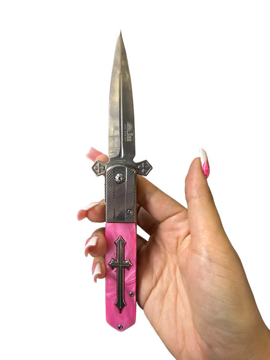 Cross Dagger Pocket Knife