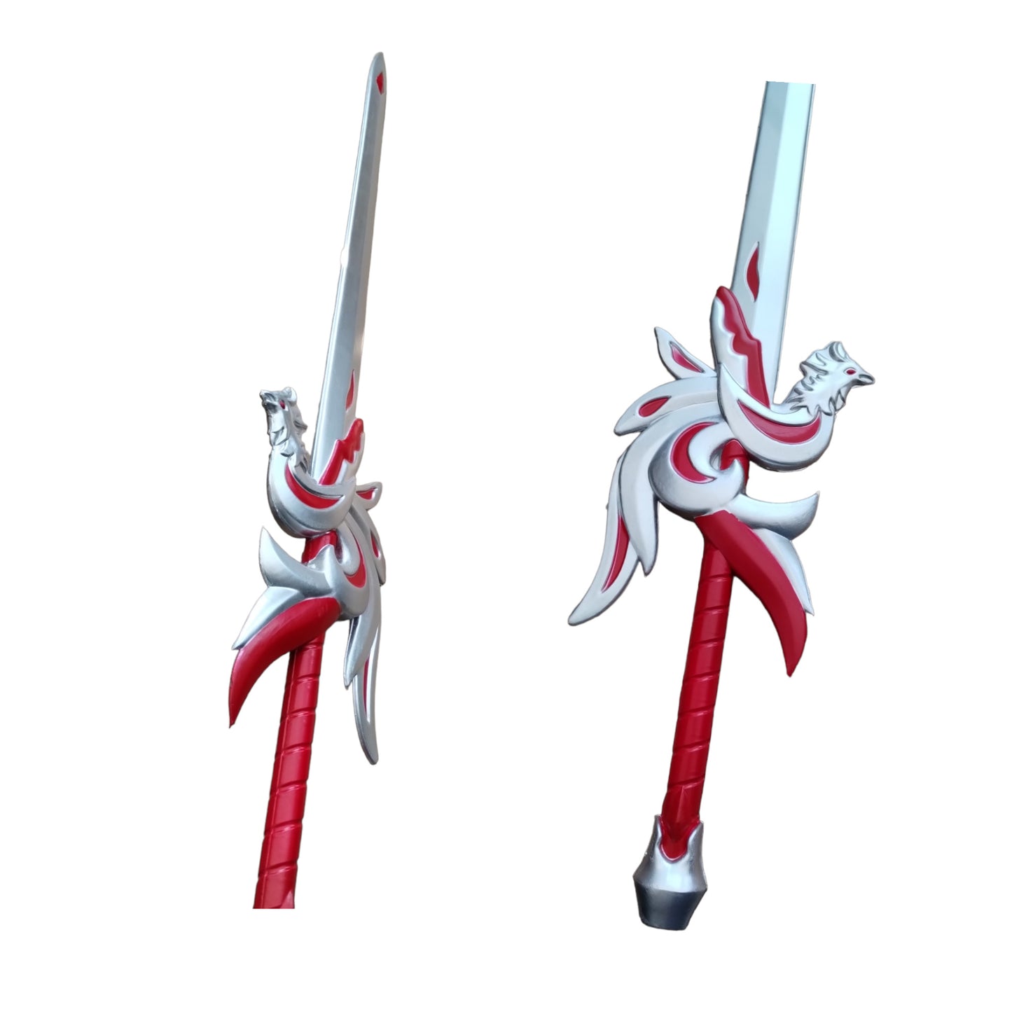 Red Silver Phoenix Sword