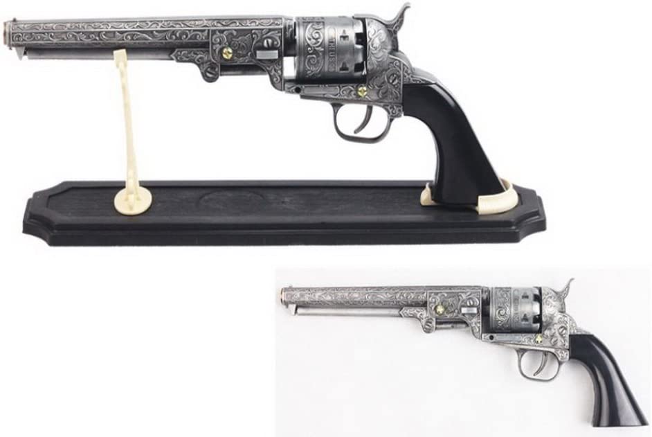 Decorative US Western Revolver with Display Stand